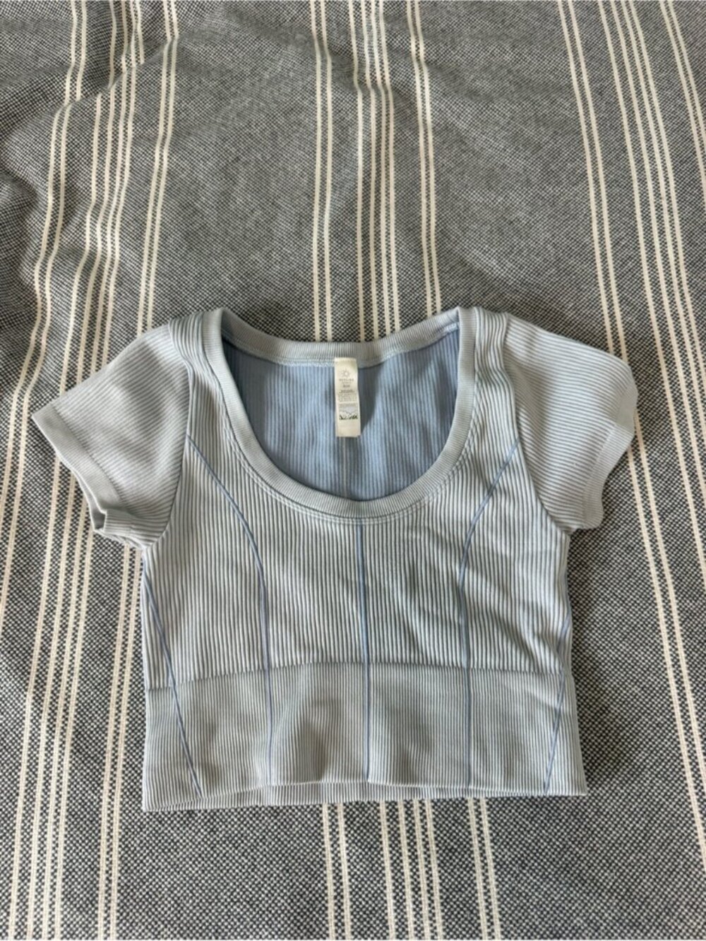 Light Blue Crop Top
